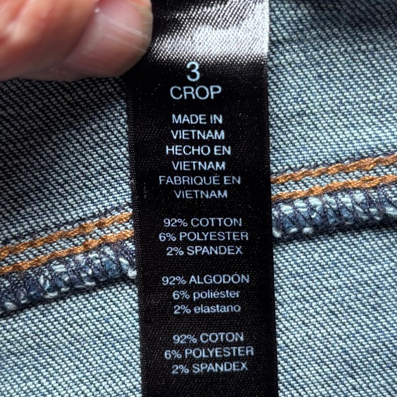 Chico's So Slimming Girlfriend Crop Dark Wash Denim Jeans 3 XL 16 Plus - Picture 6 of 9